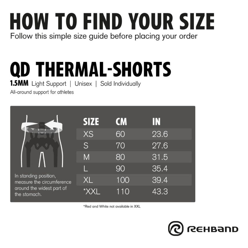 Rehband QD Thermal Shorts 1,5mm black